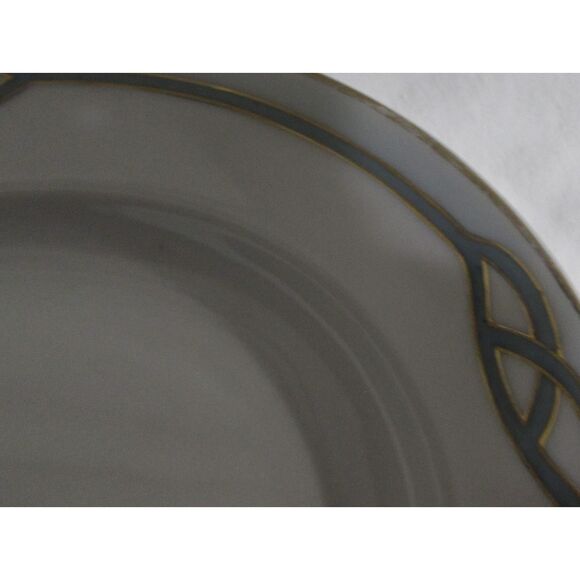 Meito China Japan 2 serving platters Helena pattern 1920-1940 gold trim art deco - Picture 5 of 10